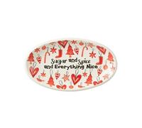Assiette de Présentation de Noël Bakery 55cm Rouge