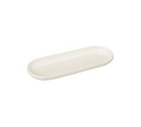 Secret de Gourmet - Plat de Présentation Ovale "Nora" 23cm Blanc Blanc G