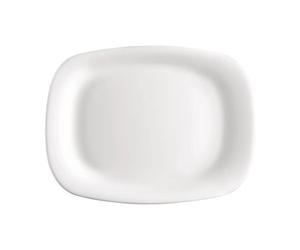 Plat de service - BORMIOLI ROCCO - Parma - Verre opale trempé - 33x24cm - Design intemporel