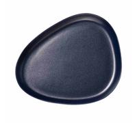 LIND DNA Plat à service Curve Stoneware 30x35 cm Navy blue