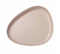 Plat de service COURBE 35 cm, sable, grès, LIND DNA