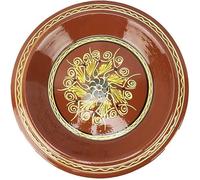 Plat de Service en Céramique Artisanale Marocaine 30 cm | Fait Main, Idéal pour Couscous, Idéal pour Tajine, Présentation de Plats Familiaux