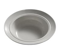 Plat de Service en Céramique Nordique Créatif Grosse Capacité | Design Simple et Élégant, Finition Soignée, Facile à Nettoyer, pour Mariages et Autres Occasions, Gris Clair