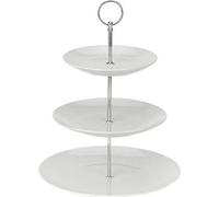 Plat De Service - Excellent Houseware - 3 Étages - Porcelaine - Rond - Blanc
