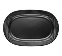 Plat de service LEGIO NOVA 37 x 25 cm, noir, grès, Eva Solo