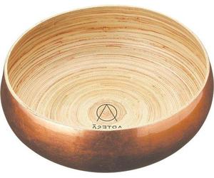 Plat de service Master Class - 26 cm - bambou pressé - laqué - couleur or