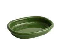 HAY Plat de service ovale Barro Green. large 27x36 cm