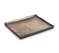 Plat de service SOLSTICE 21 x 17,5 cm, or, porcelaine, Revol