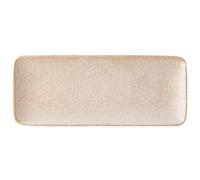 Plat de service WHITE FADE 29,5 x 12 cm, beige, céramique, MIJ