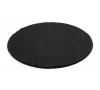Plat en ardoise naturelle, diamètre: 220 mm, anthracite