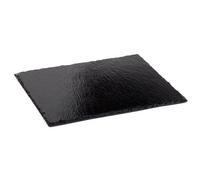 Plat en ardoise naturelle, (L)250 x (P)250 mm,anthracite