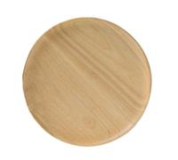 Plat en Bois Rond Décoratif, Robuste, Multifonction pour Table Familiale | Style Japonerie Simple et Élégant, Teinte Beige, Usage Maison et Repas, Format Service Pratique
