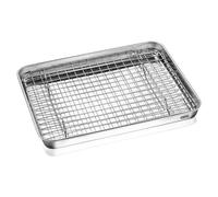 Plat en inox et sa grille 31,5 cm - Gefu