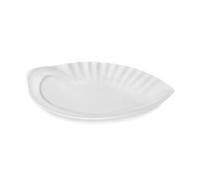 Plat en Mélamine Blanc Coquillage L 35 à 46 cm