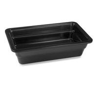 Plat en Mélamine Noir GN 1/5 H 65 mm