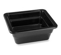 Plat en Mélamine Noir GN 1/6 P 65 à 100 mm