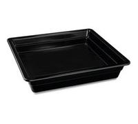Plat en Mélamine Noir GN 2/3 H 65 mm Pujadas Noir G
