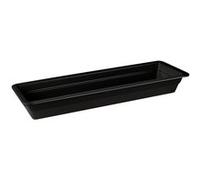 Plat en Mélamine Noir GN 2/4 H 65 mm Pujadas Noir G