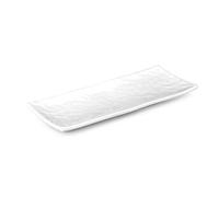 Plat en Mélamine Rectangulaire Blanc L 30 à 35 cm