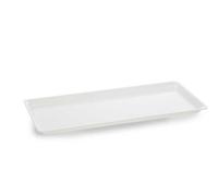 Plat en Plexiglas grande surface Blanc 465x205x17mm