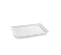Plat en Plexiglas rectangulaire avec coins arrondis Blanc 305x210x17mm