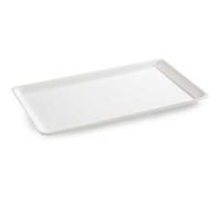 Plat en Plexiglas rectangulaire avec coins arrondis Blanc 400x250x17mm Matériel CHR Pro 1