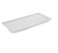 Plat en Plexiglas rectangulaire avec coins arrondis Blanc 565x270x17mm