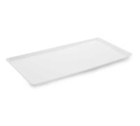 Plat en Plexiglas rectangulaire avec coins arrondis Blanc 595x295x17mm