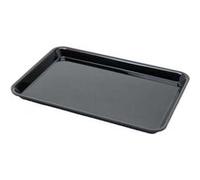 Plat en Plexiglas rectangulaire avec coins arrondis Noir 350x200x17mm
