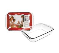 IBILI 480840 Plat Rectangulaire Haut, Verre, Transparent, 40 x 25 x 7 cm