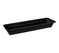 Plat GN 2/4 Classic Black H 20 mm en Mélamine Noir Pujadas Noir G