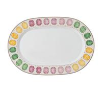 Plat Idyllia, Porcelaine, Motif imprimé cristal, pierre précieuse, Grand, Multicolore OS