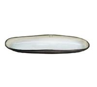Plat long Shadow nacre grand modèle 35.5cm - Medard De Noblat - Marron - Grès