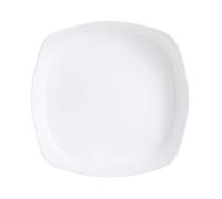 Luminarc - Plat carré Blanc Smart Cuisine Carine 250°C - Plat à Four en Verre Innovant - Léger et Extra-Résistant - Nettoyage Facile - Fabrication en France - Dimensions 26x26 cm