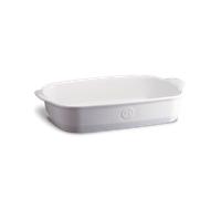 Plat moyen rectangulaire Ultime en céramique 36,5x23,5 cm Blanc Farine