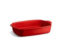 Plat moyen rectangulaire Ultime en céramique 36,5x23,5 cm Rouge Grand Cru
