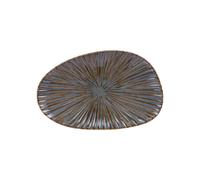 Plat organique Liv bleu 26x16 cm