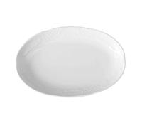 Hendi – Plat ovale 280 x 180 mm – Porcelaine blanche, micro-ondes & lave-vaisselle – Lot de 6