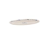 Plat ovale Appoline bleu 42x30 cm - - Bleu - Grès