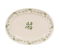 Plat ovale appoline vert 42x30 cm