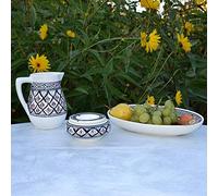 Plat ovale Bakir gris - L 24 cm