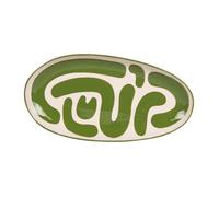 Plat ovale Lulli vert 41x21 cm - Table Passion