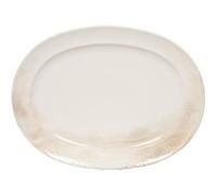 Plat ovale Mojave 42x30 cm - Table Passion - Crème / Ivoire - Grès
