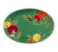 Plat ovale Pomodoro 35x24 cm - Table Passion - Vert - Grès Vert