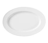 Plat ovale porcelaine simple 290x200 mm x 6 Hendi Blanc