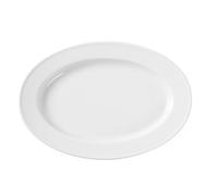 Plat ovale porcelaine simple 340x240 mm x 6