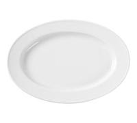 Plat ovale porcelaine simple 340x240 mm x 6 Hendi Blanc