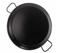 Poêle à paella émaillée valencienne 25 personnes / 70 cm.