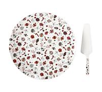 Plat & Pelle à Tarte Noël 30cm Multicolore