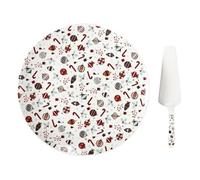 Plat & Pelle à Tarte Noël 30cm Multicolore